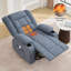 Fauteuil inclinable de massage à bascule de massage avec massage 3D à 4 points et chaleur pour le salon avec fonction berçante et 2 porte-gobelets, port de charge USB-1120654304