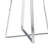 Jashanti Round Bar Table in Clear and Chrome