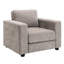 Grande chaise d'appoint en brun, matériau chenille, housses lavables, coussin de 7 pouces, style Mid-Century pour la chambre à coucher, chambre à coucher surdimensionnée avec tissu, design, dortoir de construction, bureau-862138502