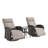 Serita Outdoor All-Weather PE Wicker Adjustable Reclining Lounge Chair With Cushions, Swivel Recliner Chair-300019996-300019998