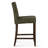 Upholstered Counter Stool with Solid Wood Frame-1634298968