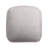 18" Gray Polyester Cube Outdoor Pouf Ottoman