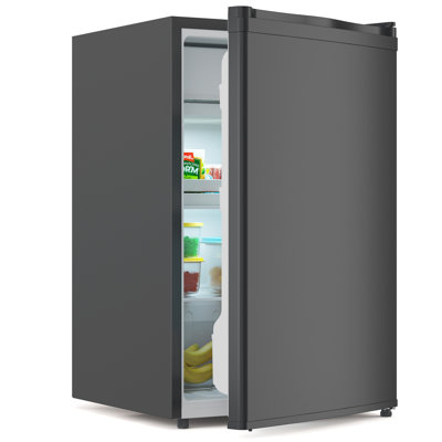 Mini Fridge with Freezer, 4.3 Cu. Ft Small Refrigerator for Bedroom, 7 Adjustable Thermostat,Low Noise,Adjustable Glass Shelves, Crisper Drawer, Refrigerator For Home, Office, Dorm, Garage or RV
