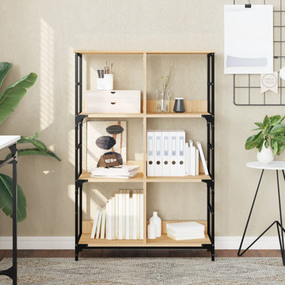Lockmoor 117.5cm H x 78.5cm W Steel Etagere Bookcase