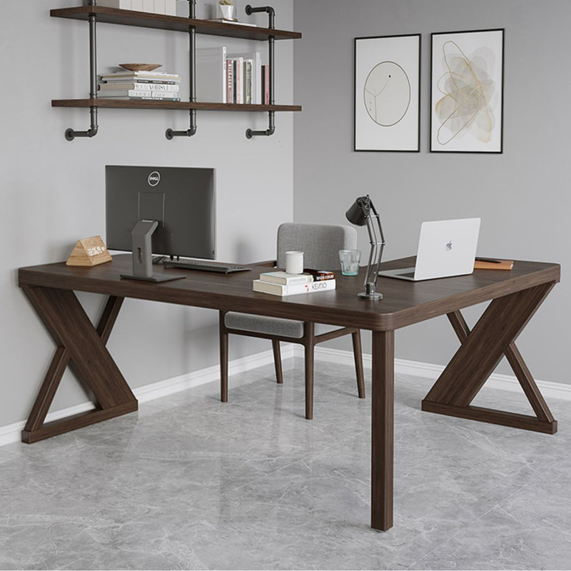 Bureau d'écriture Brownness, Retour à gauche, 29.53" H x 55.12" W x 47.24" D
