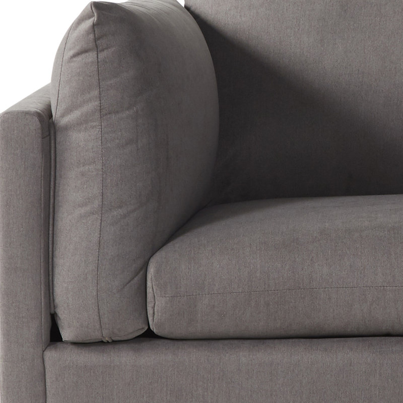 Fauteuil de détente relaxant gris foncé avec dossier coussiné élégant