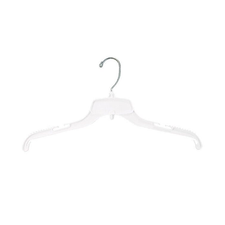 Lopp Plastic Non-Slip Standard Hanger for Suit/Coat (Set of 100) Rebrilliant