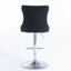 Rondel Swivel Upholstered Adjustable Height Counter Stool with Solid Wood Frame-1628223324