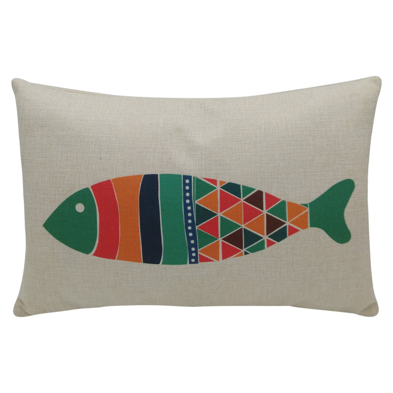 Coussin Summerside, polyester, 12 po x 18 po x 5,5 po