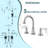 8-inch Widespread Faucet 2-handle Bathroom Faucet with Drain 1.2 GPM-91270298