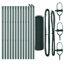 Vidaxl Fence With Posts PVC-Coated Steel-116797840-116797841