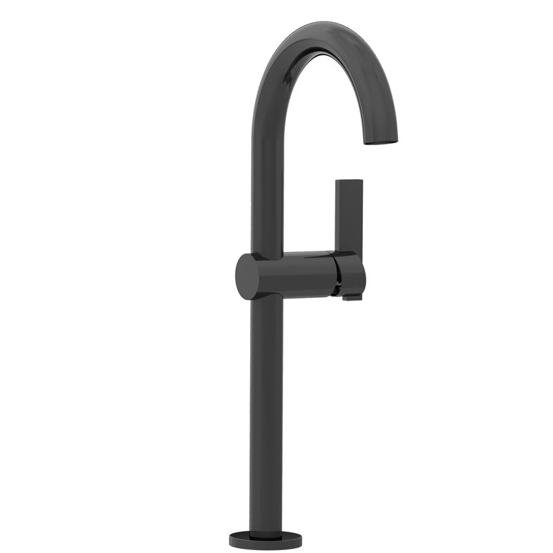 Priya Single Hole Vessel Faucet, Antique Nickel