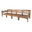 Monterey Teak Outdoor Deluxe Sofa with Sunbrella Cushions-161959530