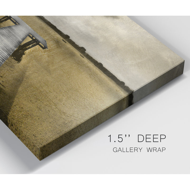 Golden Pier - impression sur toile tendue, H 12 po x l 8 po x P 1 po