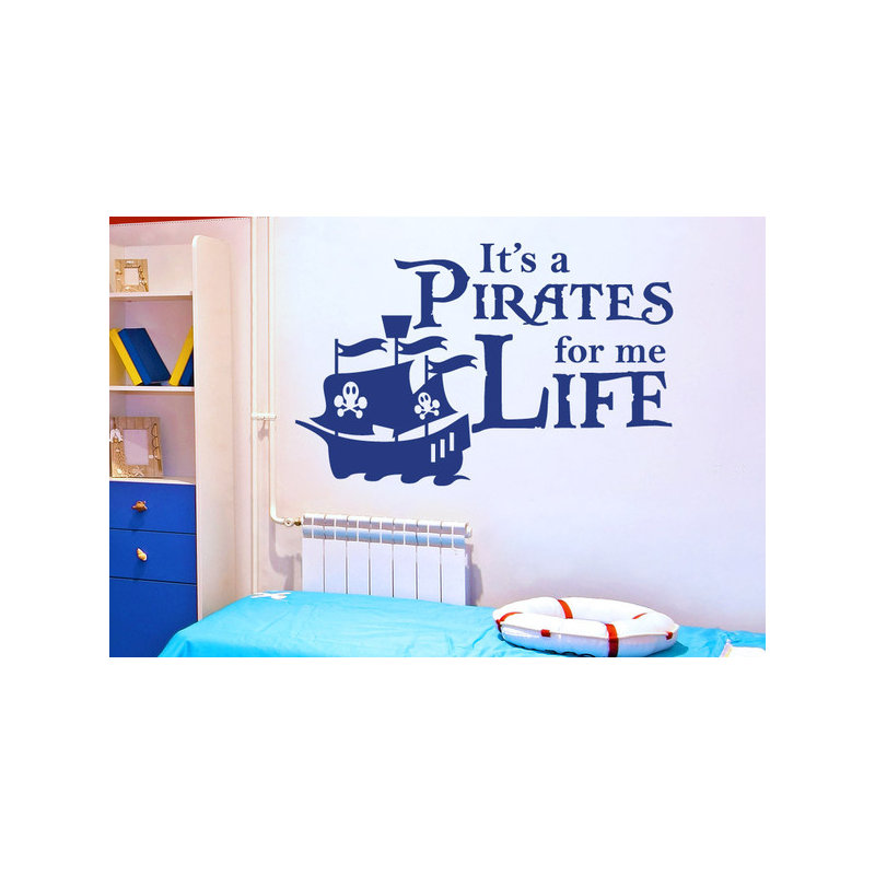 Non-Wall Damaging Wall Decal, Dark Blue, Medium