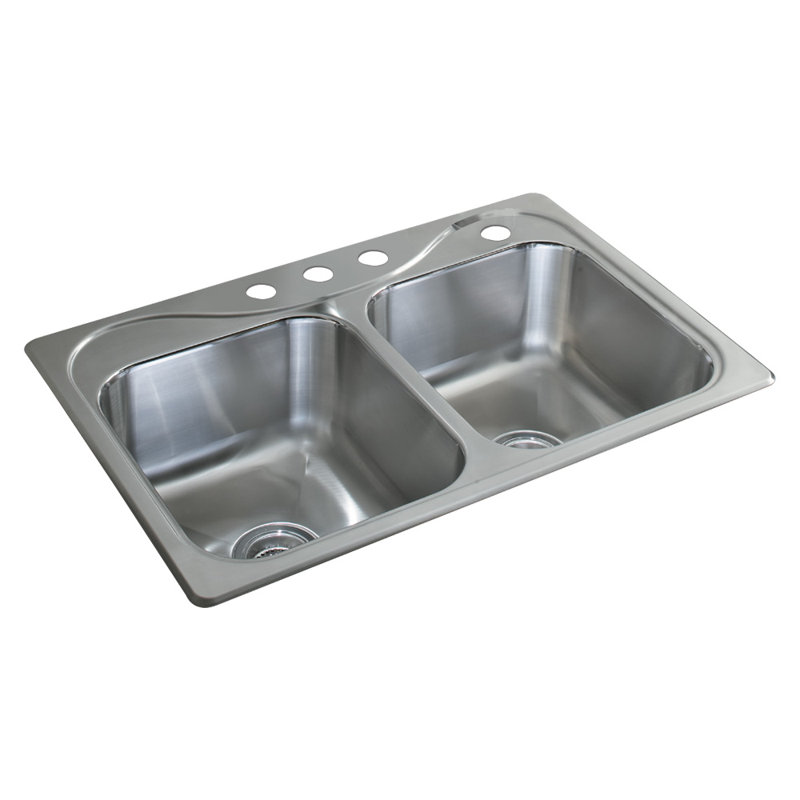 Southhaven 8.5'' L Single Basin Kitchen Sink, Four