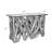 Cruson 52'' Glass Top Console Table