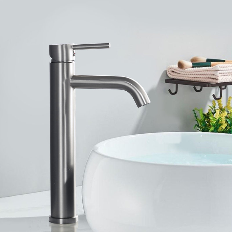 Single-handle Bathroom Faucet, Brushed Nickel