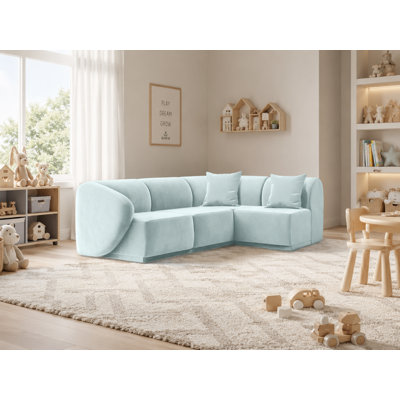 4 Seater Velvet Sofa & Chaise