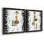 Swanky Shopper Gal - ensemble de 2 impressions encadrées sur toile-448980108-448980150