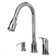 Single Handle Pull Down Kitchen Faucet with Soap/Lotion Dispenser