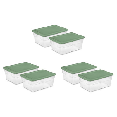 Ensemble de bacs de rangement en plastique