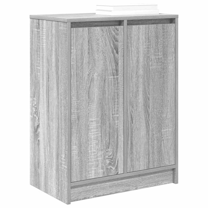 8 Pair Shoe Storage Cabinet, Grey Sonoma