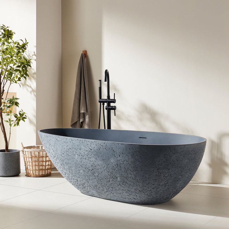 67" Solid Surface Freestanding Bathtub
