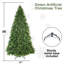 Arbre de Noël artificiel en PVC de 5 pi avec 1419 pointes réalistes et support en métal pour décoration des Fêtes-1228332707