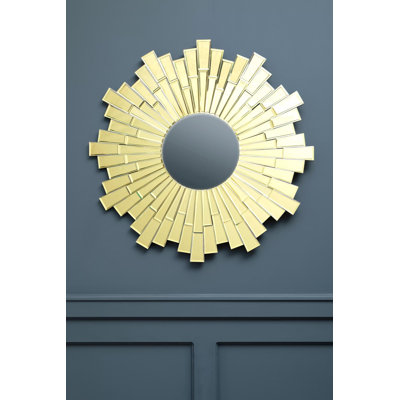 Michele Solid Wood Flat Wall Mirror
