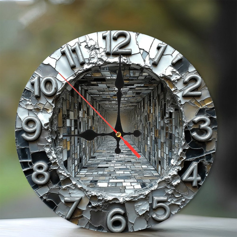 Horloge mosaïque murale