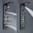 Bathroom Shower Panel Tower System LED Temperature Display Body Massage Jets Shower Set Waterfall Rain Shower Head 6 Functions Temperature-86245689