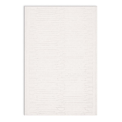 Elona Ivory Hand-Tufted Abstract Wool Rug