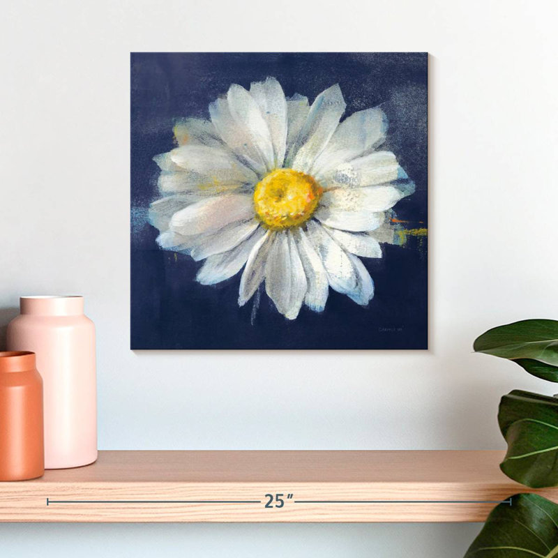 Boldest Bloom II - bleu foncé, H 16 po x l 16 po