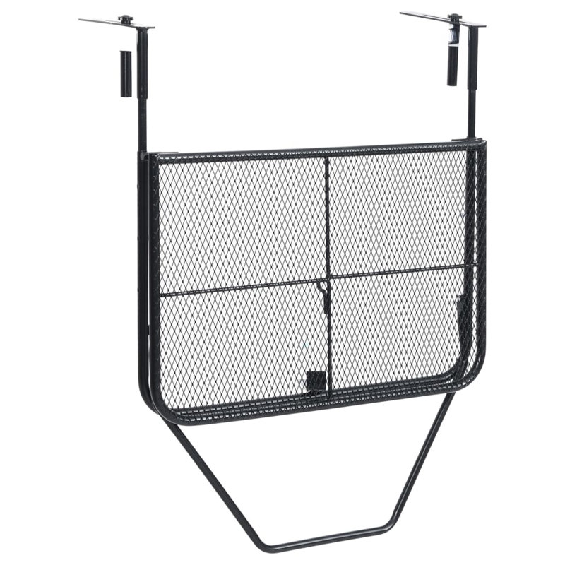 Pennock Rectangular Outdoor Balcony Table - 60 cm W 40 cm D, Black