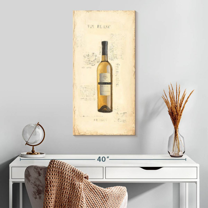Vin blanc, H 30 po x l 15 po