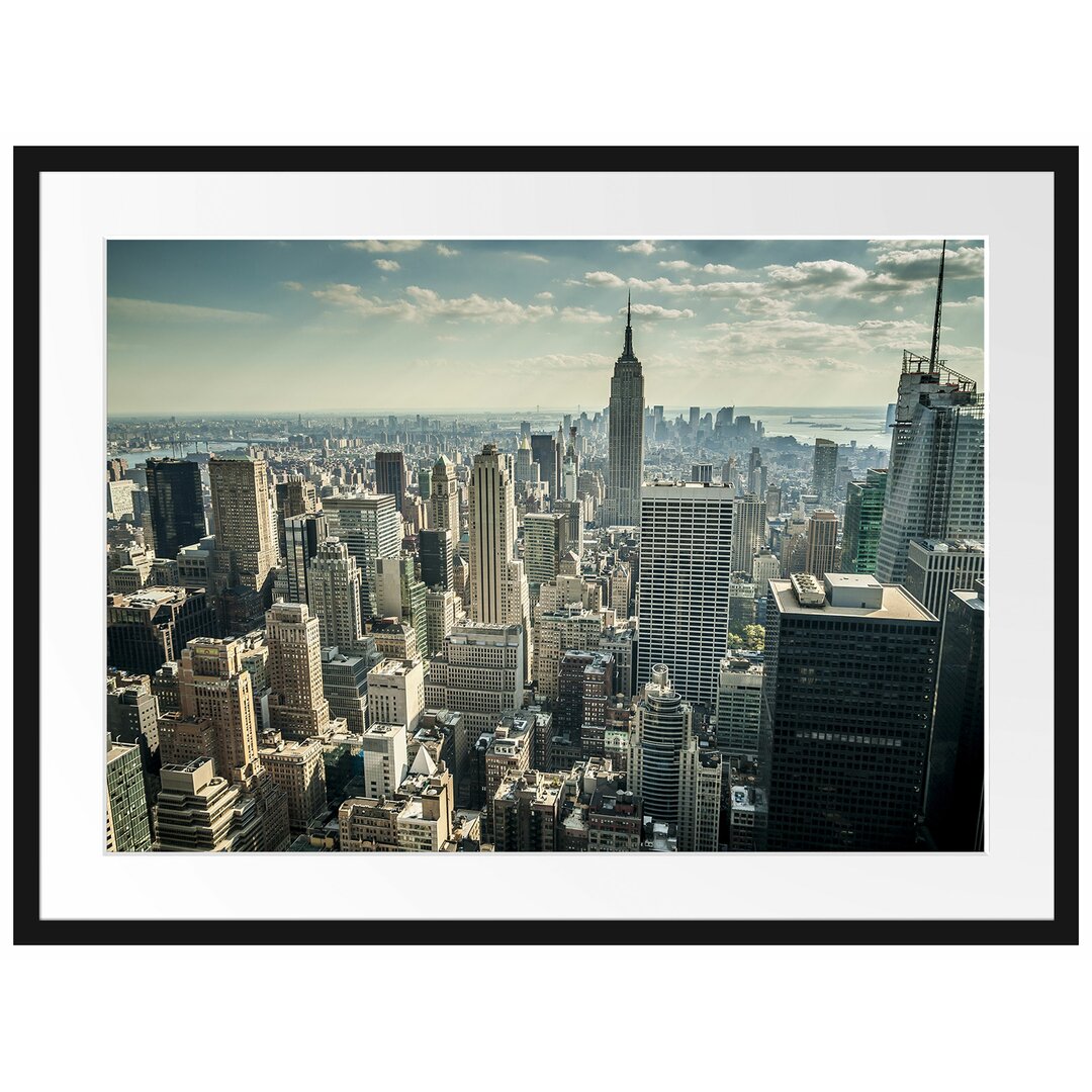 Gerahmtes Poster New York bei Tag