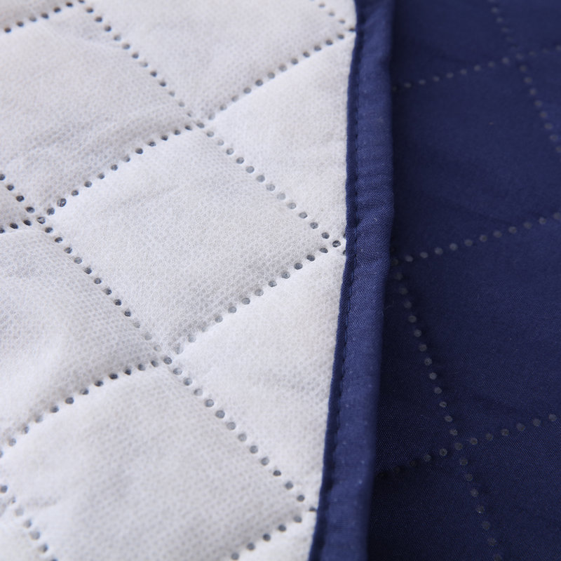 Box Cushion Recliner Slipcover, Navy Blue