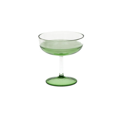 Tarifa Blue Coupe Glass 6 Fl Oz Borosilicate Glass
