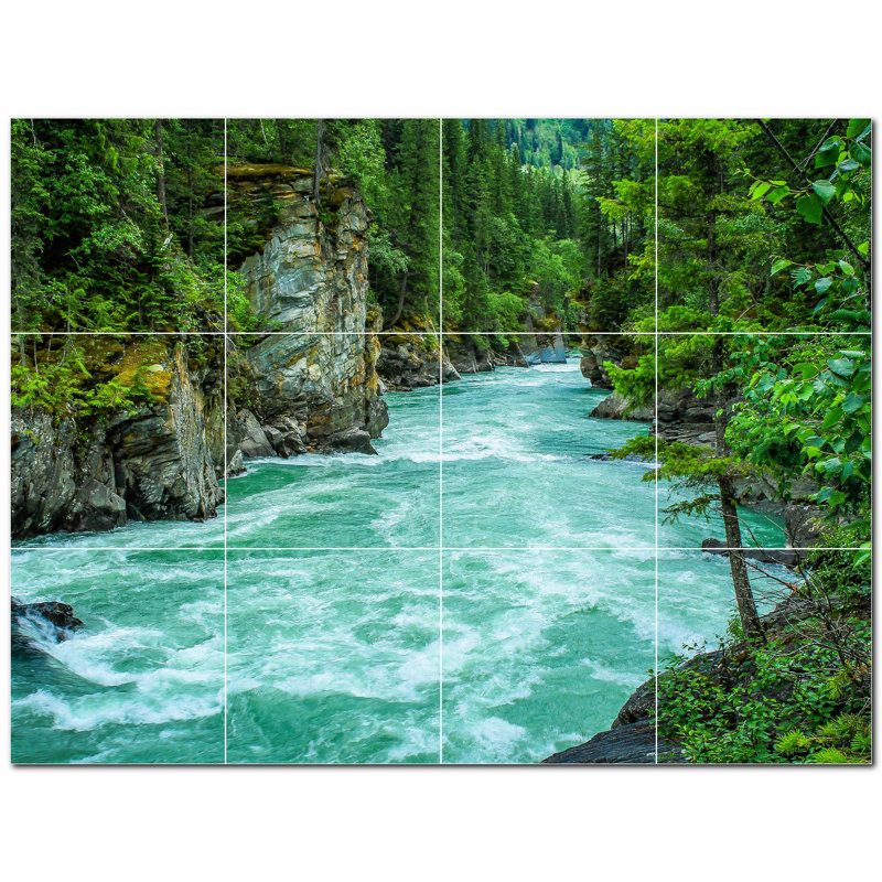8 in. x 8 in. Ceramic Decorative Mural
