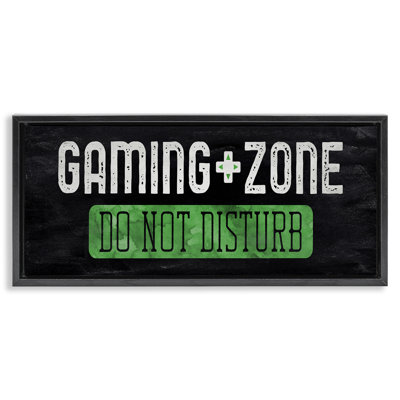 Do Not Disturb Gaming Zone Floating Frame, design by CAD Designs
