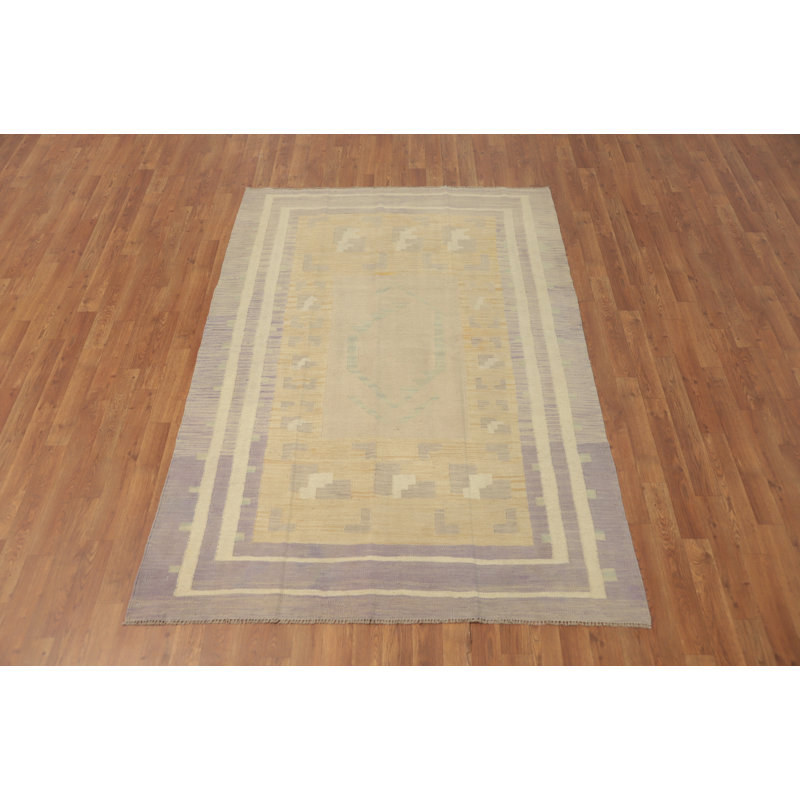 Tapis neutre pastel Kilim Nomadic 5 x 7