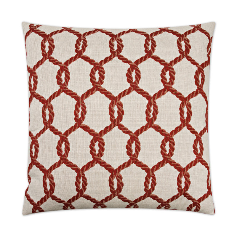 Hawser Pillow Cover & Insert, Red, Square 24"