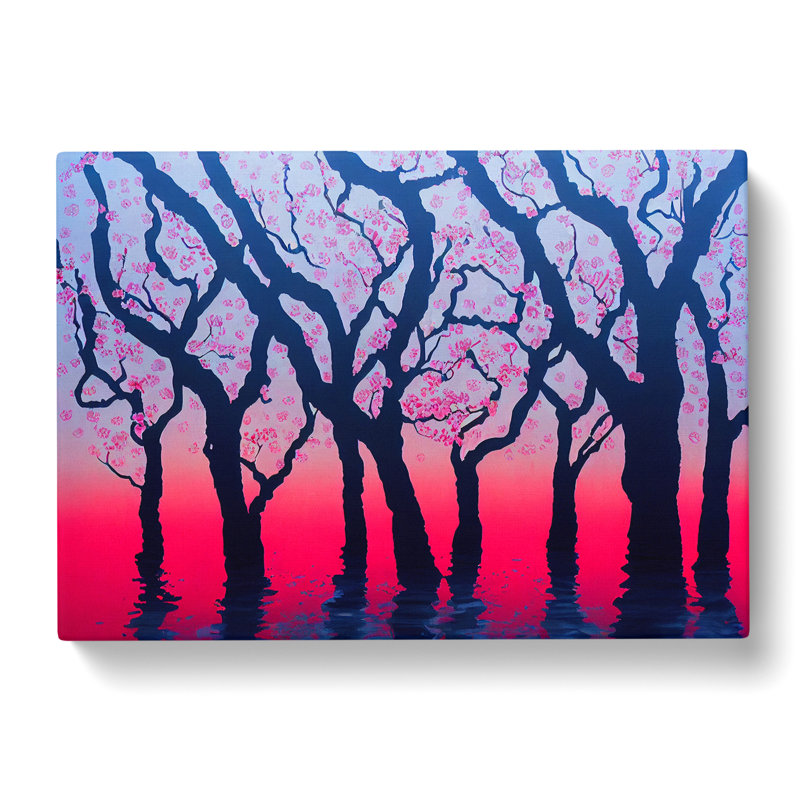Cherry Blossom Tree View - Wrapped Canvas