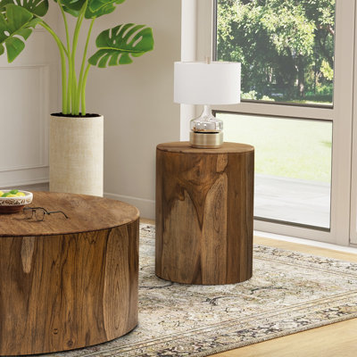 Estien Solid Wood End Table