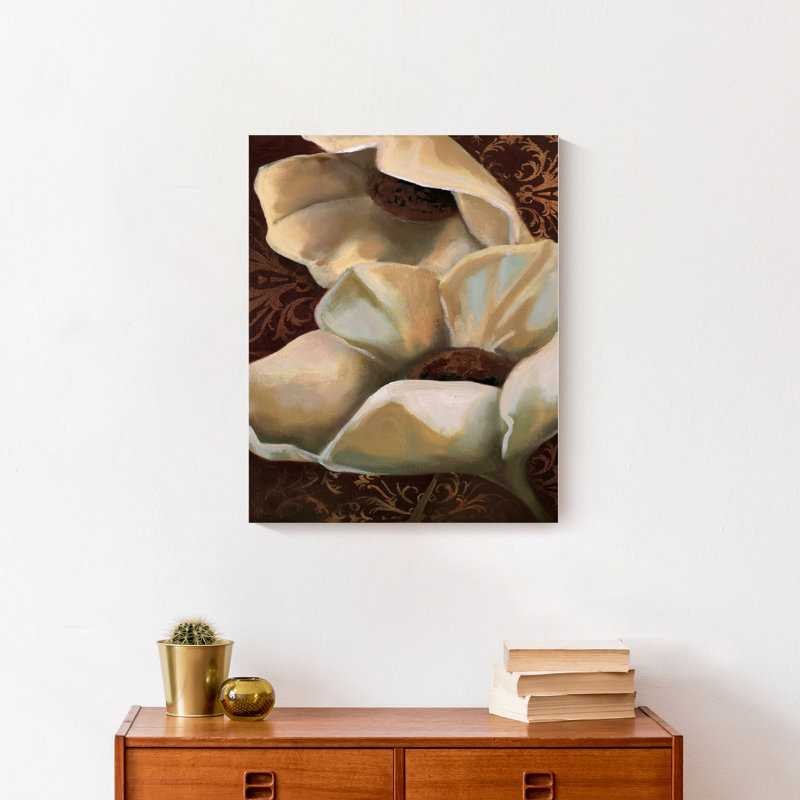Magnolia gros plan sur toile, H 20 po x l 16 po x P 1,25 po, Toile tendue