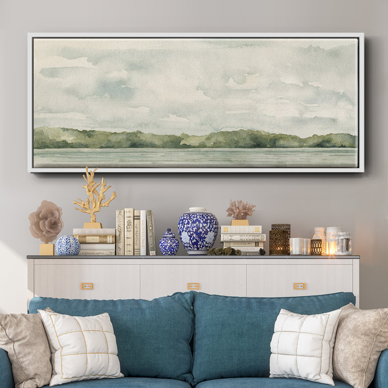 Riverside Views II- Framed Canvas