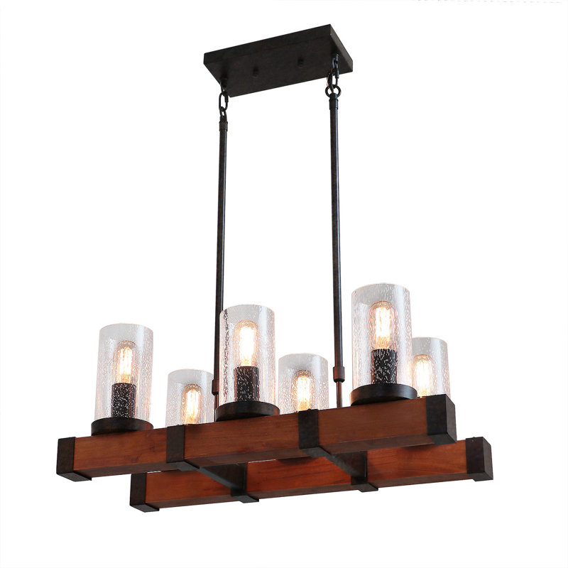 6 - Light Brown Kitchen Island Pendant