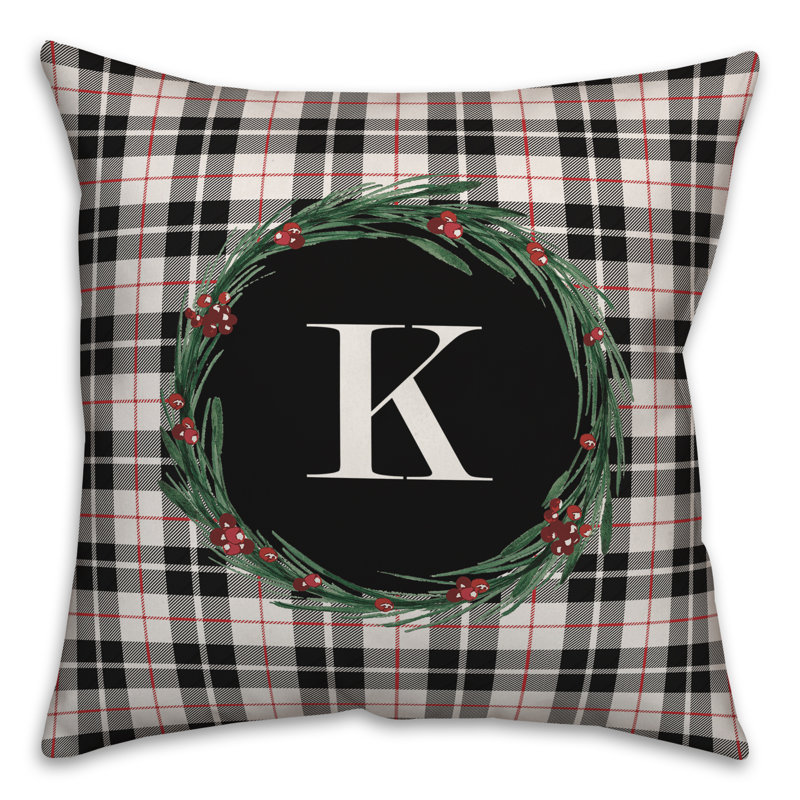Checkered Throw Pillow, K