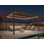 Pergola à persiennes mauve avec lumières à DEL intégrées